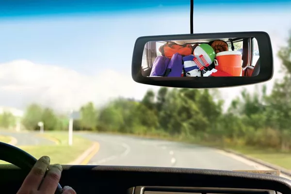 luggage prevent rear view