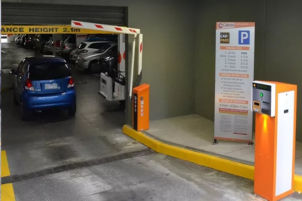 a car in a parking lot