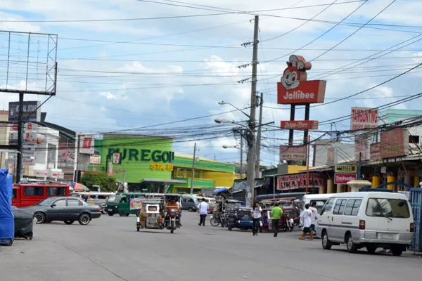 Typical provincial downtown scene