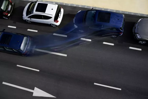 a photo showing how self park assist works