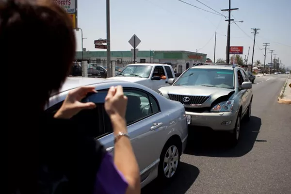 This will help in the investigation of the incident take photos of the accident