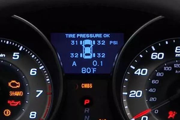 TPMS on the dashboard