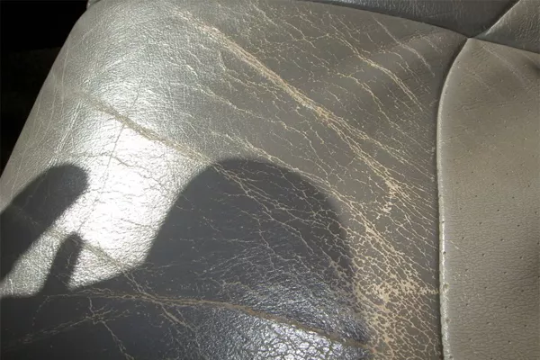 Worn-out Leather seat