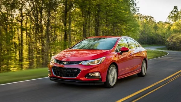 Chevrolet Cruze 2018 on the road