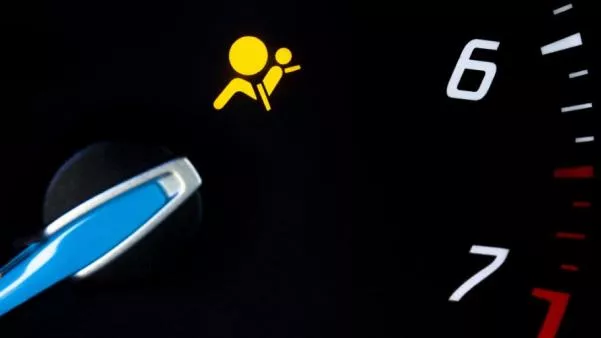 Airbag indicator on dashboard