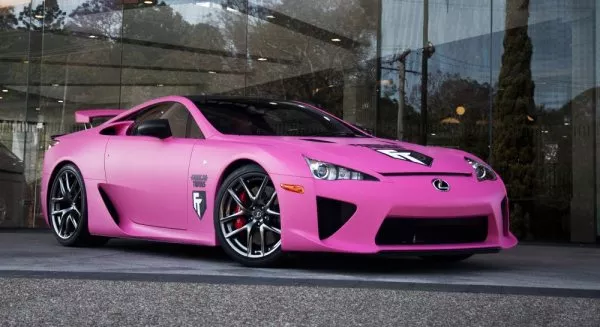 Lexus LFA in pink.