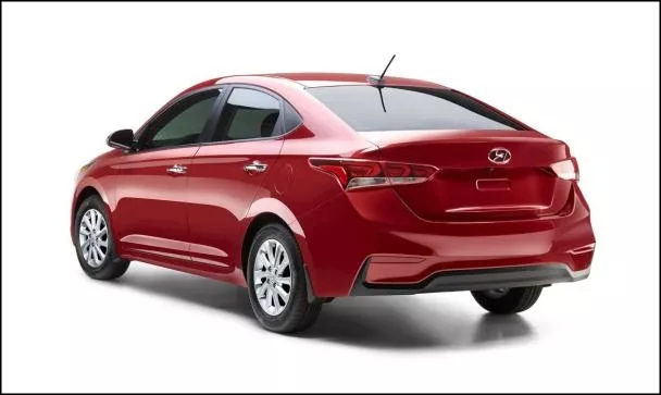 Hyundai Accent 2018 sedan angular rear