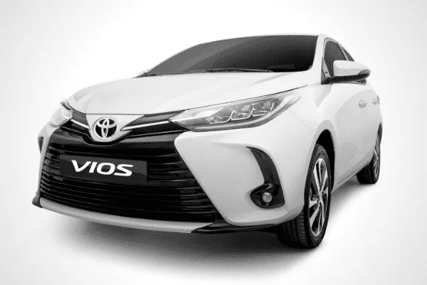 A picture of the front of the 2020 Toyota Vios