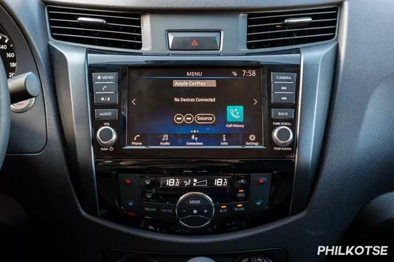 Nissan Navara infotainment screen