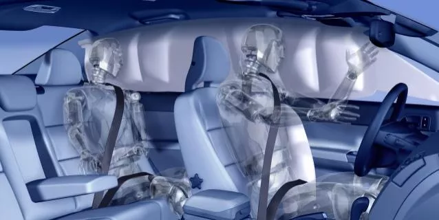Airbags system in car