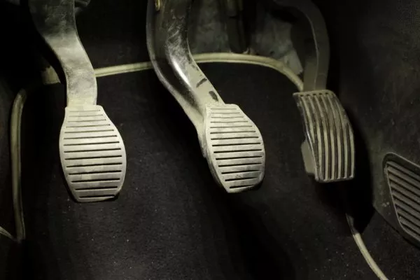 The rubber on the break, clutch and the gas pedal show the indication of use. Break, clutch and gas pedal