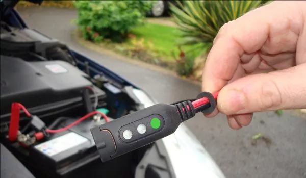 Check the battery voltage