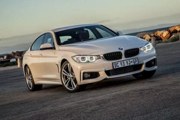 BMW 4 series on the road