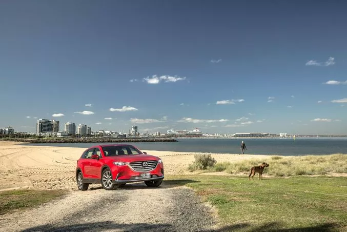 Mazda CX-9 on the road