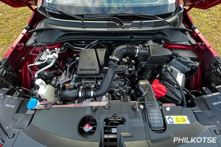 The HR-V V's 1.5-liter turbocharged inline-4 engine