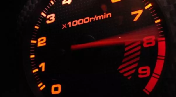A car speedometer 