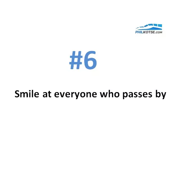 Smile at everyone who passes by Things to do during traffic jam #5
