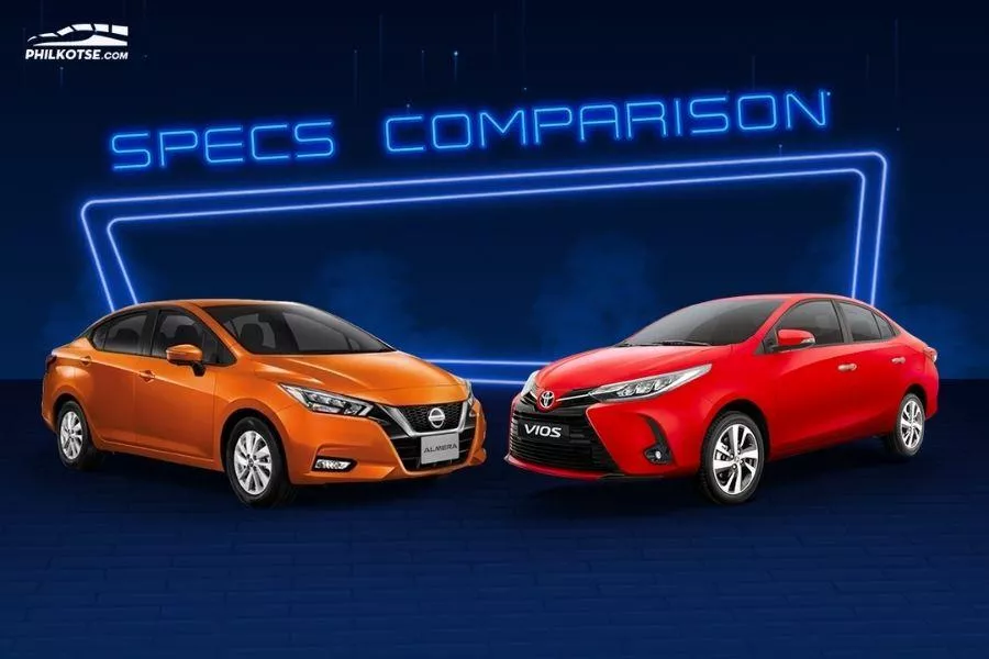 A picture of the Toyota Vios vs Nissan Almera head to head