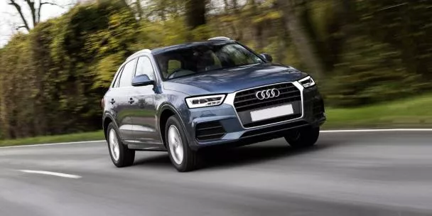 Audi Q3 on the road