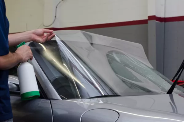 Use protective film to cover the windshield Use protective film to cover the windshield