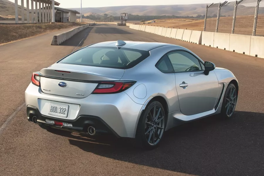 A picture of the rear of the Subaru BRZ