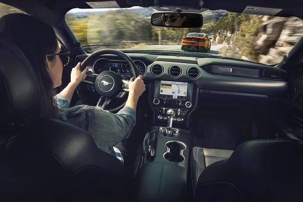 A picture of the Ford Mustang interior