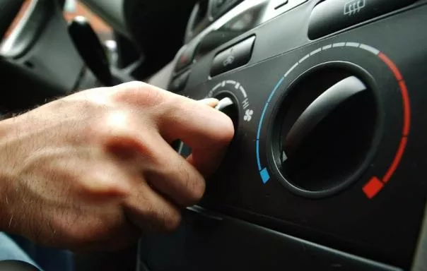 Turning air condition on in a car