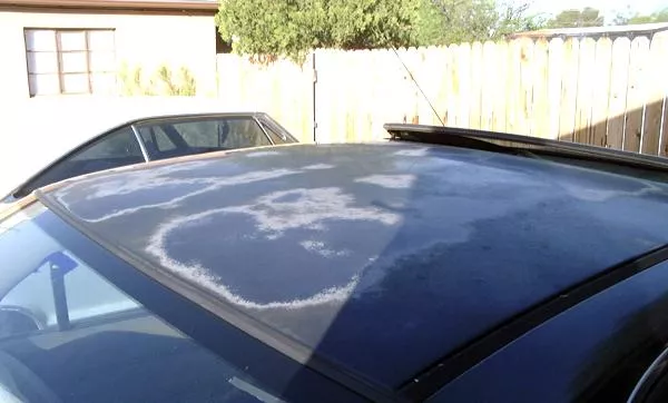 Avoid using abrasive chemicals corroded car paint