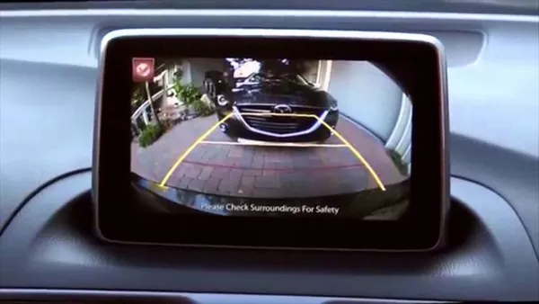 Backup camera on a car