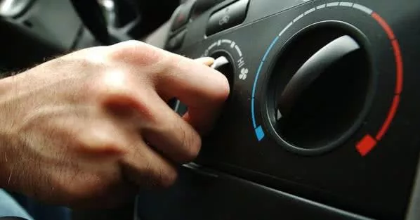 adjusting car air conditioning