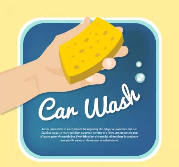 free car wash poster