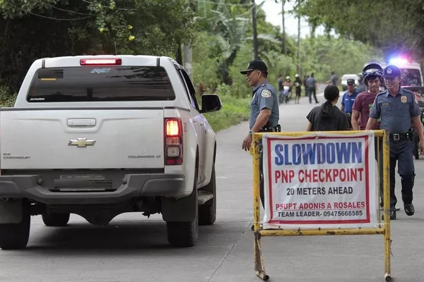a PNP checkpoint in the Philippines