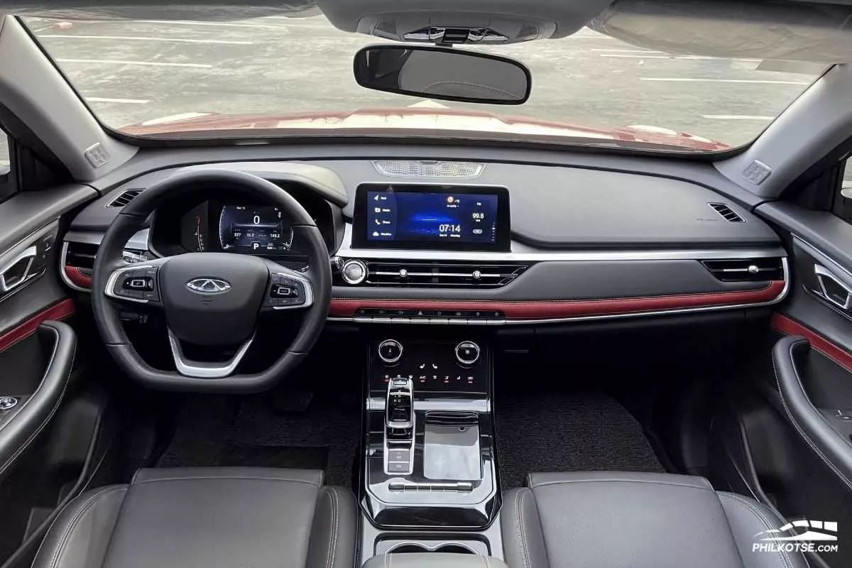 A look into the interior of the Chery Tiggo 7 Pro