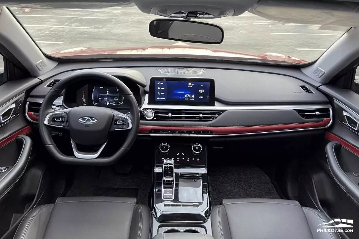 A picture of the Chery Tiggo 7 Pro's cockpit