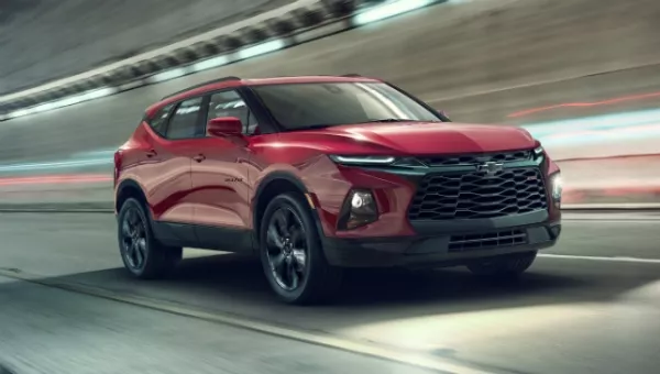 Chevrolet Blazer 2019 on the road