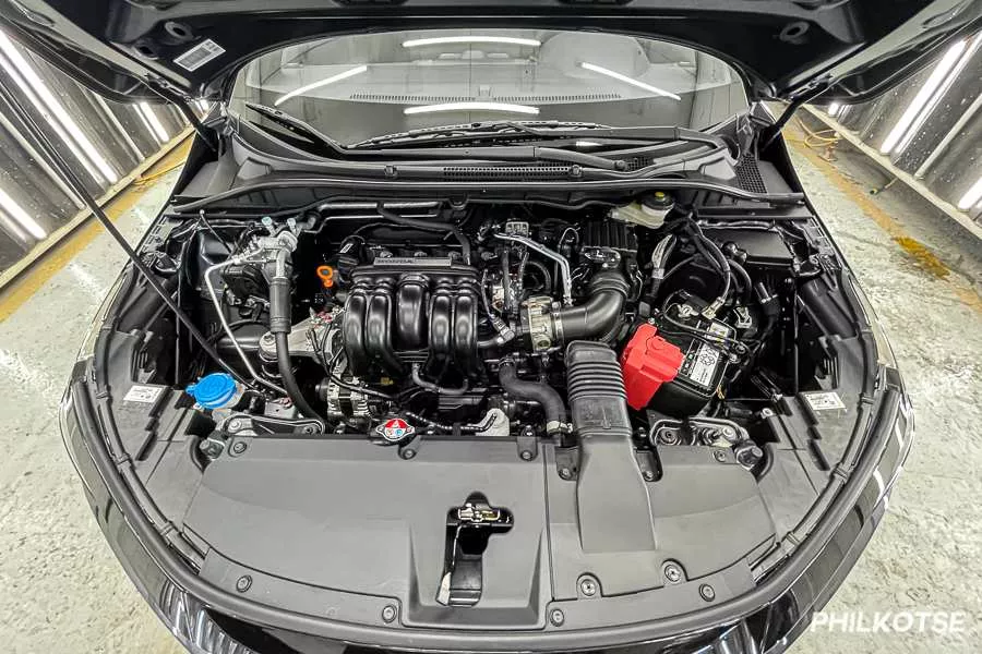 A picture of the Honda City's engine