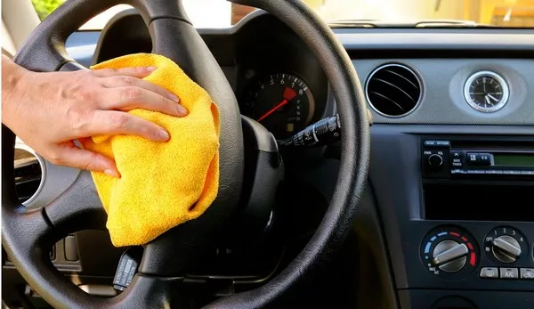 Cleaning a car interior