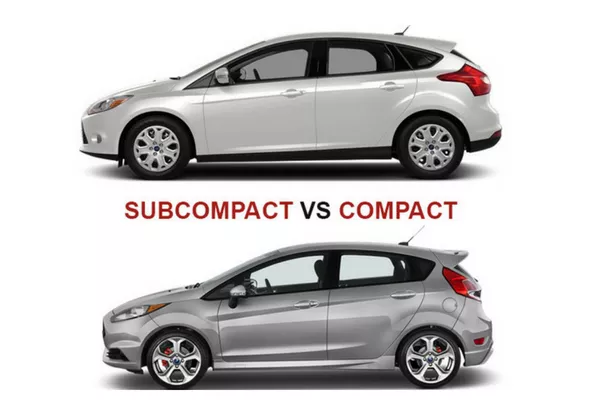 subcompact vs compact cars