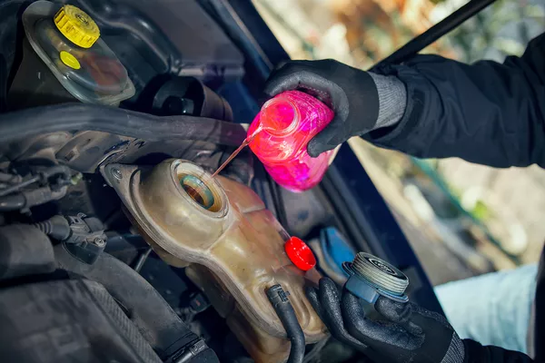 Changing car coolant