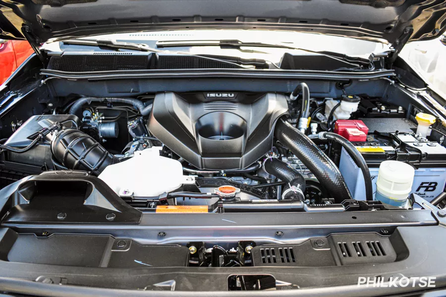 A picture of the D-Max LS-E's engine