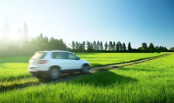 A car on the road