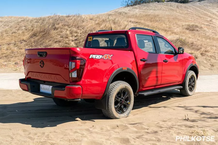 A picture of the rear of the Nissan Navara PRO-4X 