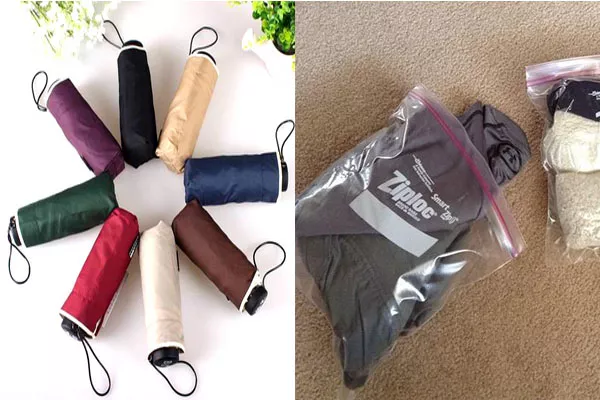 umbrellas and clothes