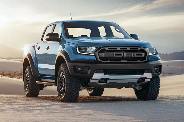 Ranger Raptor's front end