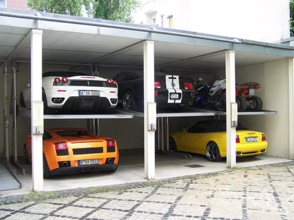 cars in garage