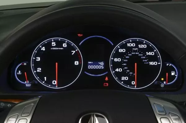 analog gauges in car