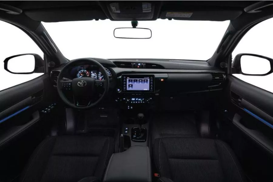 A picture of the interior of the Toyota Hilux Conquest