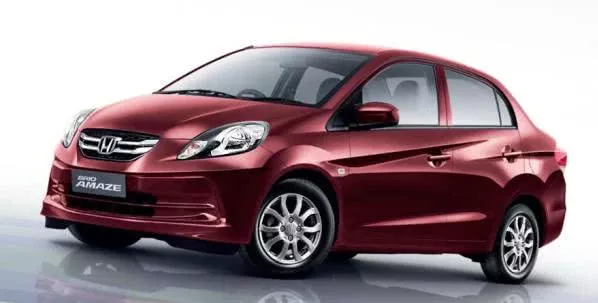 Angular front of the Honda Brio Amaze