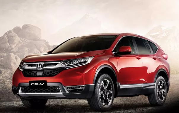 angular front of the Honda CR-V 2018 diesel 7-seater