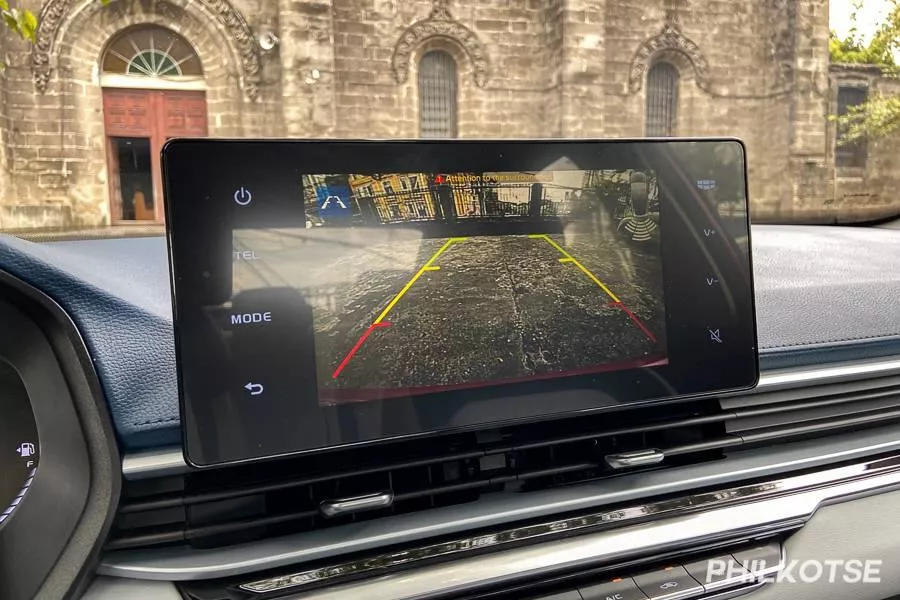 A picture of the Geely Emgrand's touchscreen